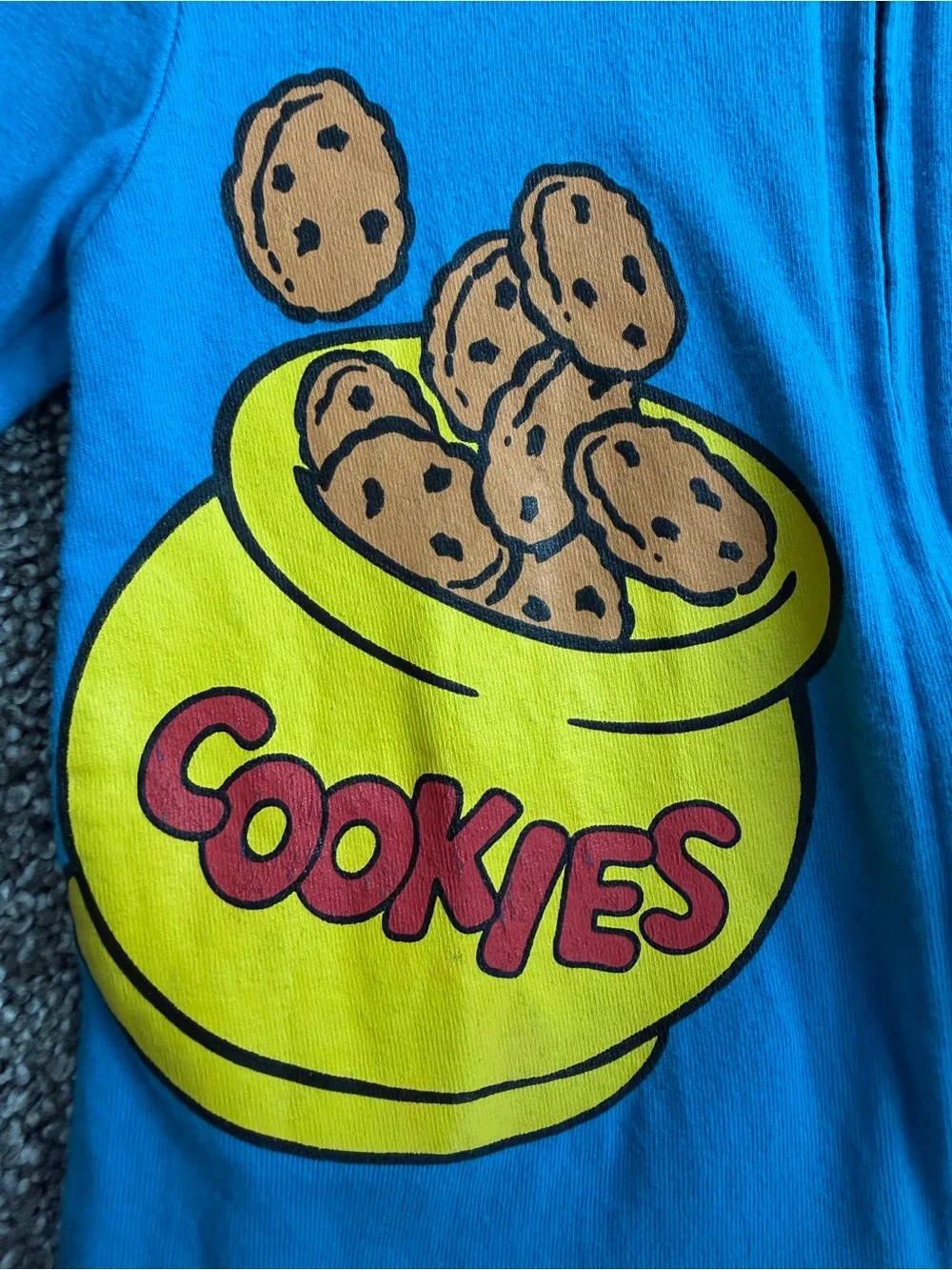 Sesame Street Cookie Monster Hooded Romper Jumpsuit Blue 12M
